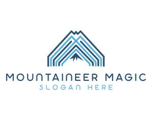 Travel Mountain Climbing logo design