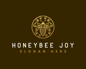 Elegant Bee Insect  logo