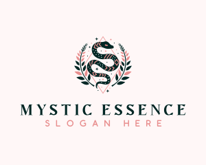 Mystic Snake Boho logo design