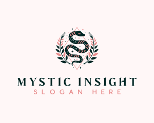 Mystic Snake Boho logo design