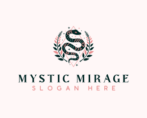 Mystic Snake Boho logo design