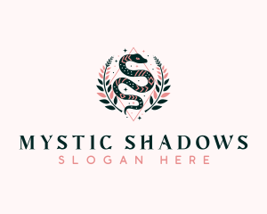 Mystic Snake Boho logo design