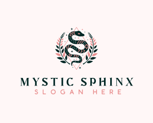 Mystic Snake Boho logo design