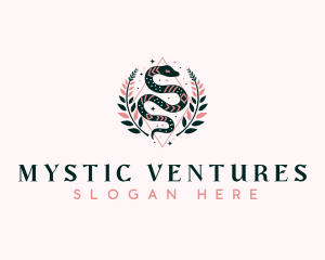 Mystic Snake Boho logo design