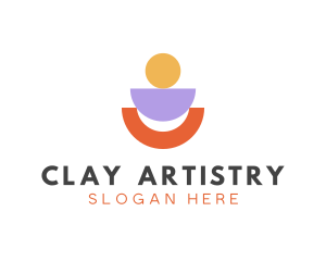 Geometric Ceramics Pottery logo design