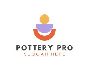 Geometric Ceramics Pottery logo design