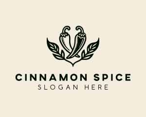 Organic Farm Chili Pepper logo design