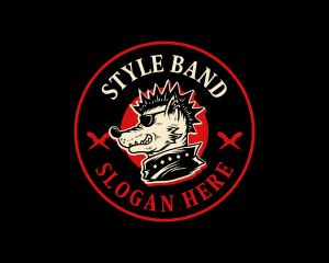 Dog Rock Band logo design