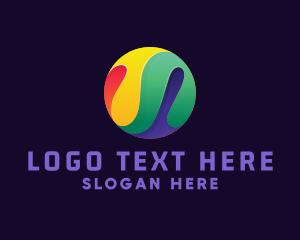 Colorful Paint Marble Logo