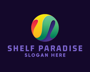 Colorful Paint Marble logo design