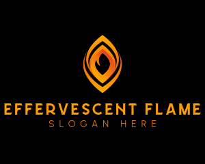 Fire Flame Fuel logo design