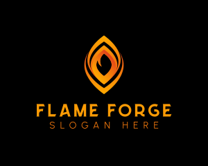 Fire Flame Fuel logo design