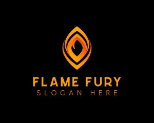 Fire Flame Fuel logo design