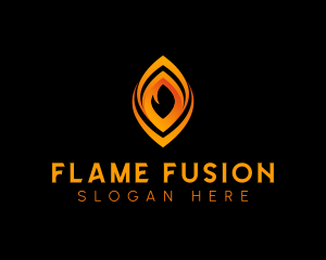 Fire Flame Fuel logo design