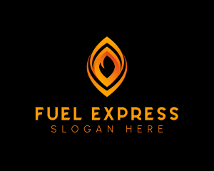 Fire Flame Fuel logo design