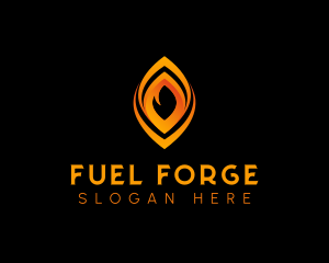 Fire Flame Fuel logo design