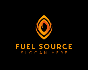 Fire Flame Fuel logo design