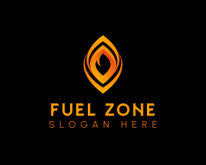 Fire Flame Fuel logo design