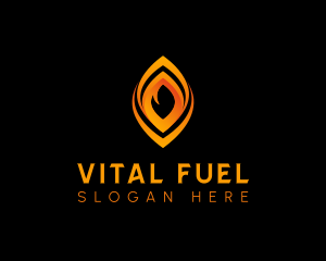 Fire Flame Fuel logo design