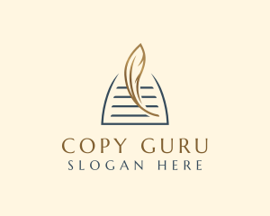 Quill Pen Document logo design