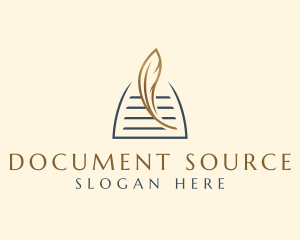 Quill Pen Document logo