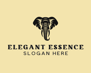 Safari African Elephant  Logo