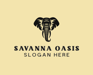 Safari African Elephant  logo design