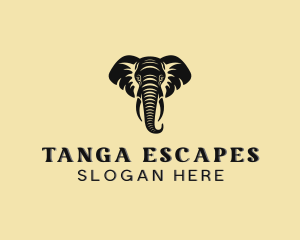 Safari African Elephant  logo design