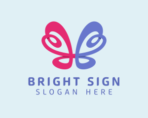 Butterfly Loop Sign logo