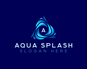 Water Tech Wave logo design