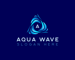 Water Tech Wave logo design