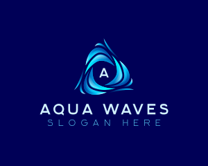 Water Tech Wave logo design