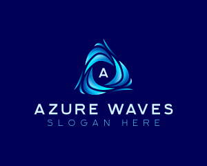 Water Tech Wave logo design