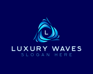 Water Tech Wave logo design