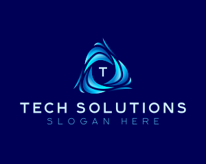 Water Tech Wave logo design