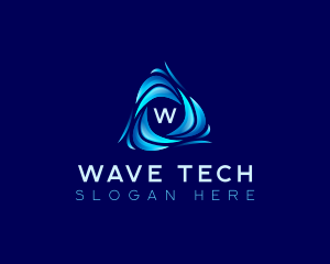 Water Tech Wave logo design