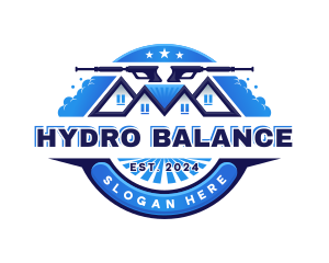 Clean Pressure Washer Hydro logo design
