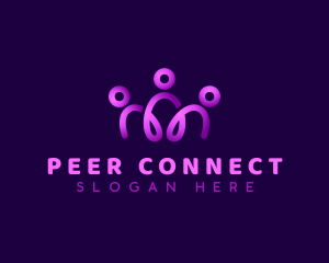 People Group Peer logo design