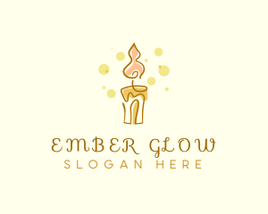 Candle Light Ember logo design