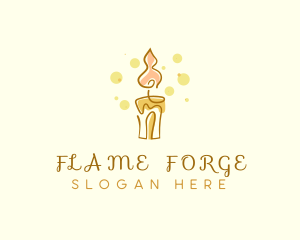 Candle Light Ember logo design