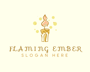 Candle Light Ember logo design