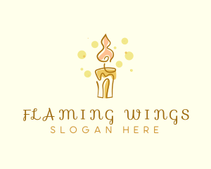 Candle Light Ember logo design