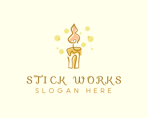 Candle Light Ember logo design