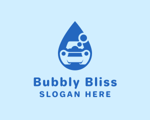 Car Water Drop logo design