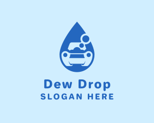 Car Water Drop logo design