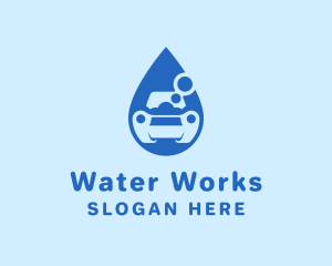 Car Water Drop logo design