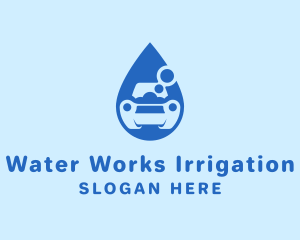 Car Water Drop logo design