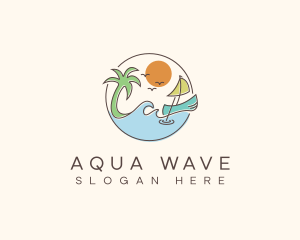 Beach Boat Resort logo design