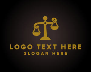 Justice Law Scales  logo design