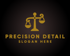 Justice Law Scales  logo design